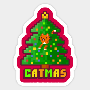 Catmas Pixels Sticker